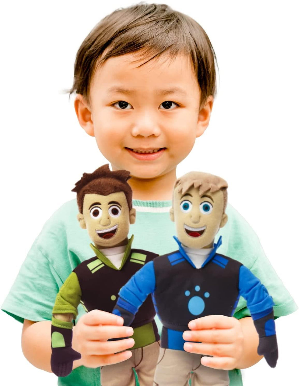Wild Kratts Chris & Martin Plush Toy Dolls Set Power Suits TV Character Mighty Mojo