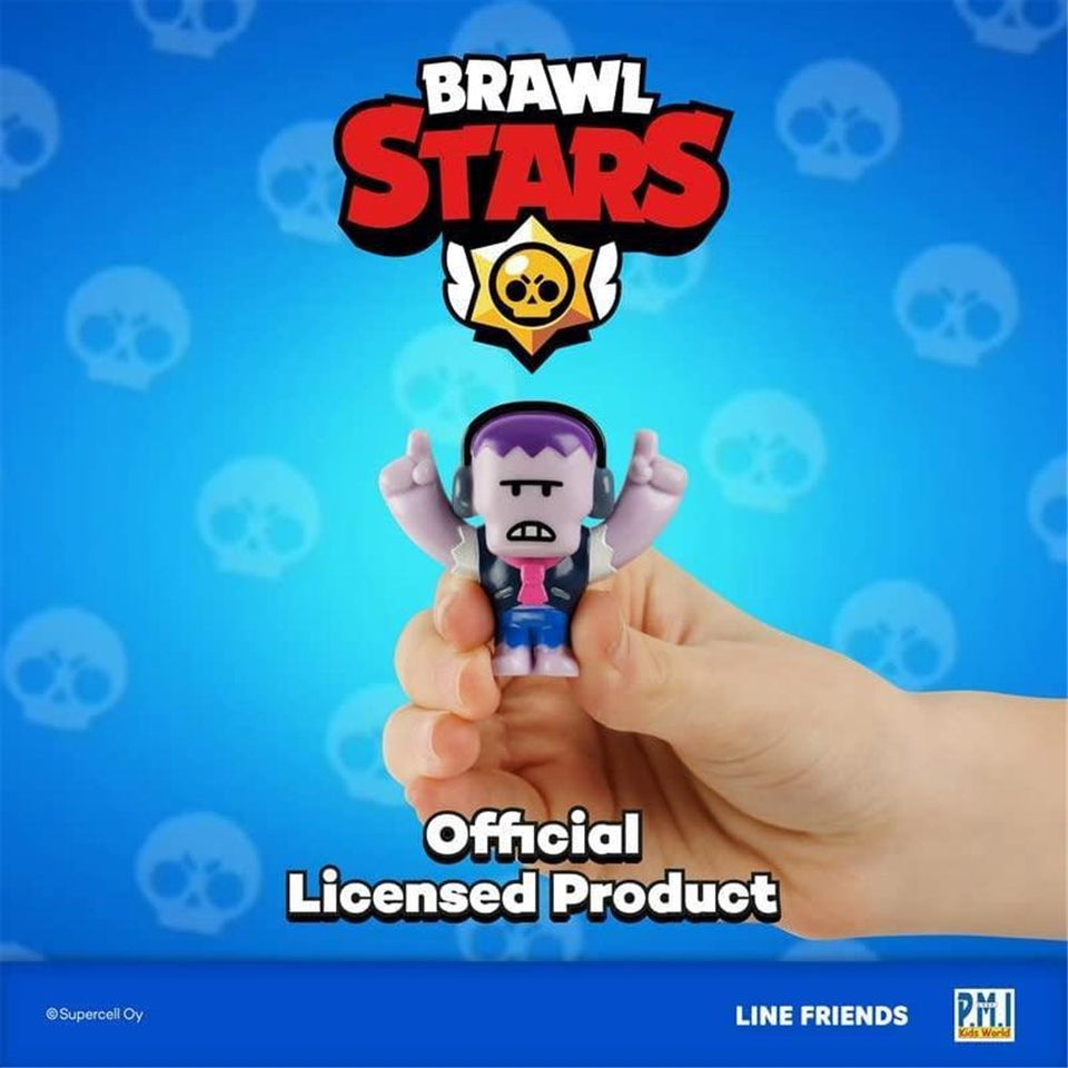 Brawl Stars Figures 8pk Amber Chrome Shelly Colt Frank Crow Rosa Jessy PMI International