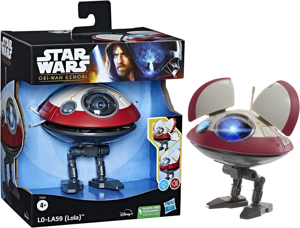 Star Wars L0-LA59 Lola Droid Electronic Figure Obi-Wan Kenobi Toy Disney Hasbro