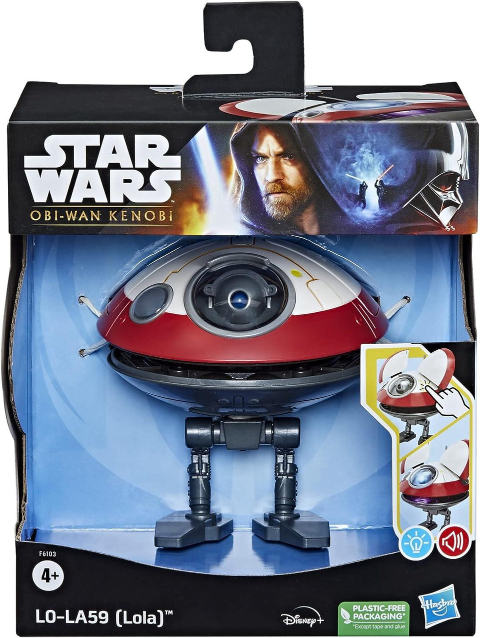 Star Wars L0-LA59 Lola Droid Electronic Figure Obi-Wan Kenobi Toy Disney Hasbro