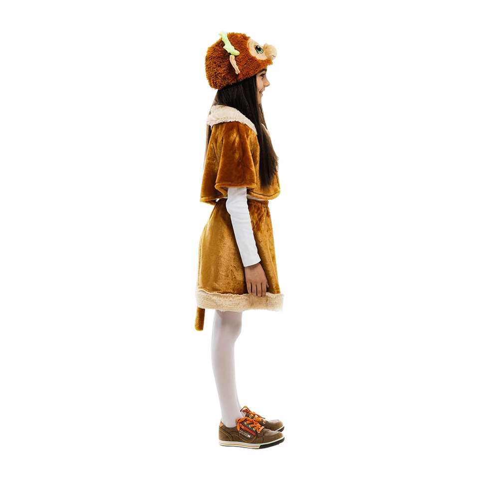 Monkey Jungle Animal Girls Plush Costume Dress-Up Play Kids - Small
