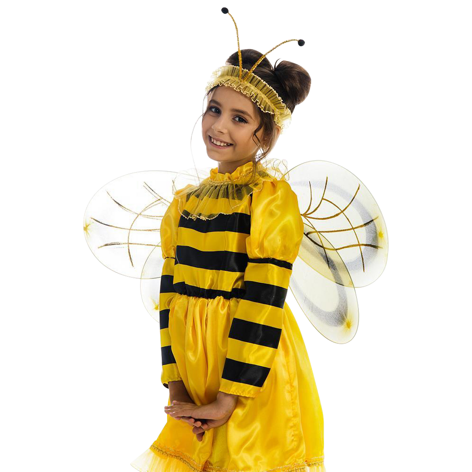 Bumblebee Bee Girls Plush Animal Costume Dress-Up Play Kids - X-Small
