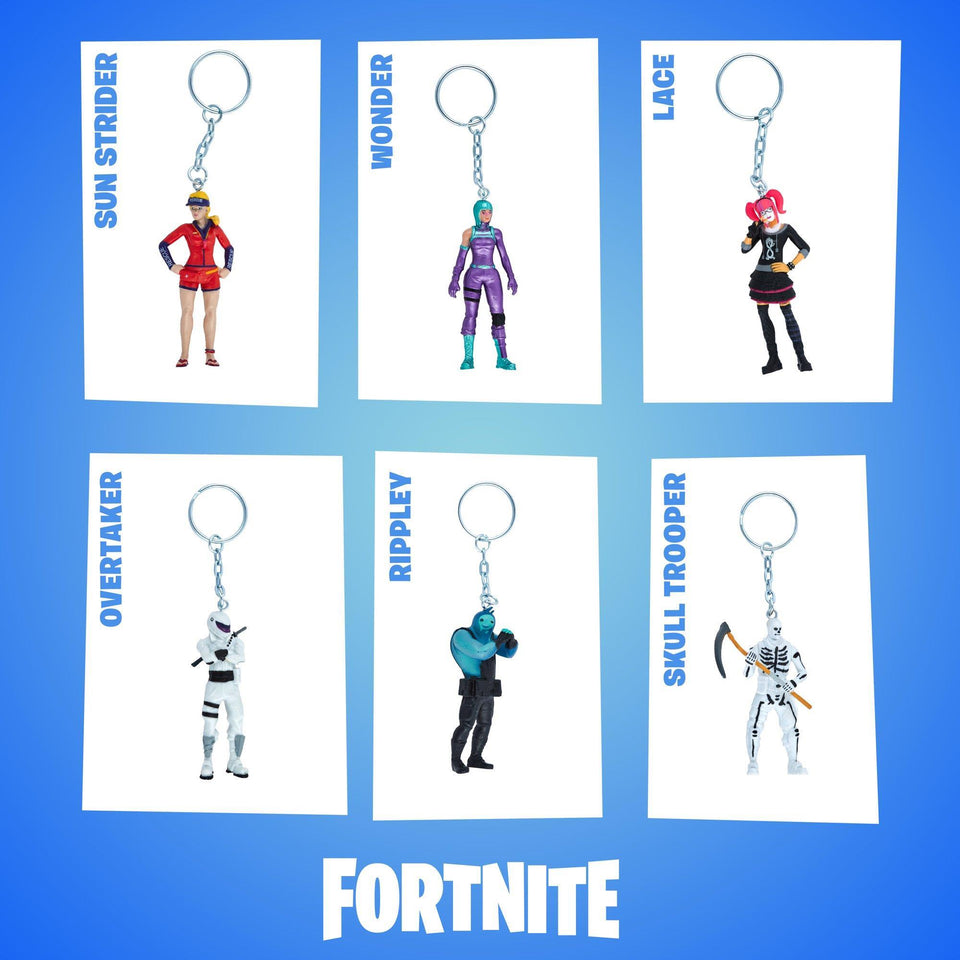 Fortnite Battle Royale Keychains 12pk Collectible Deluxe Box Character Figures PMI International