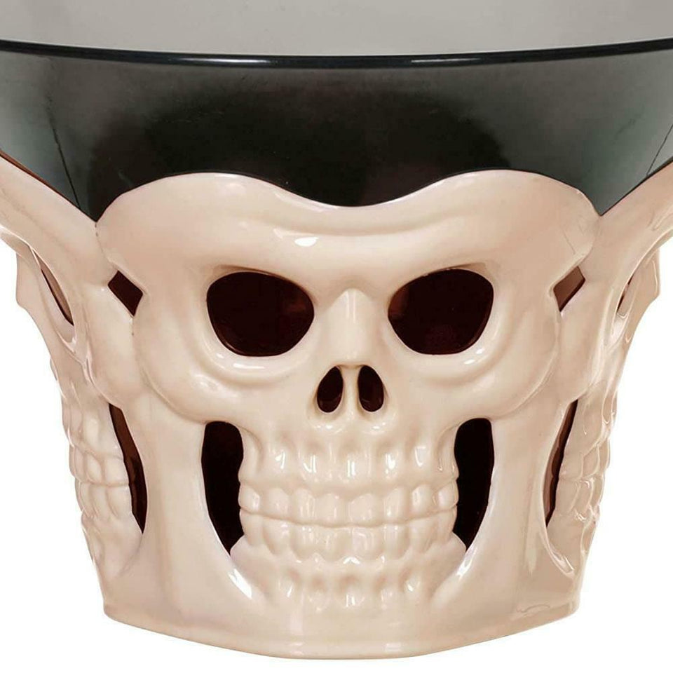 Bone Skull Candy Bowl 2-Pack 3D Halloween Themed Spooky Party Treats Dish Seasons Z182462PK