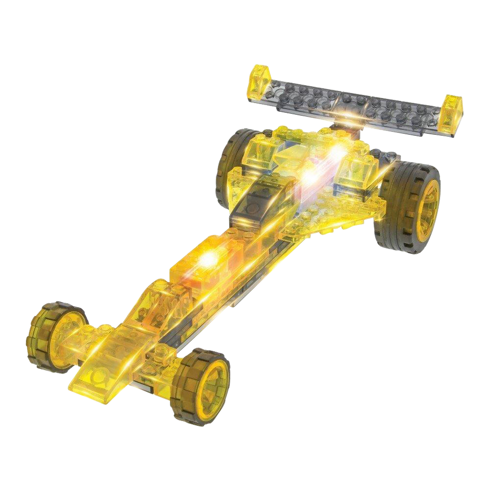 Dragster 6-in-1 Building Set LED Lights Imagination Racing Kit