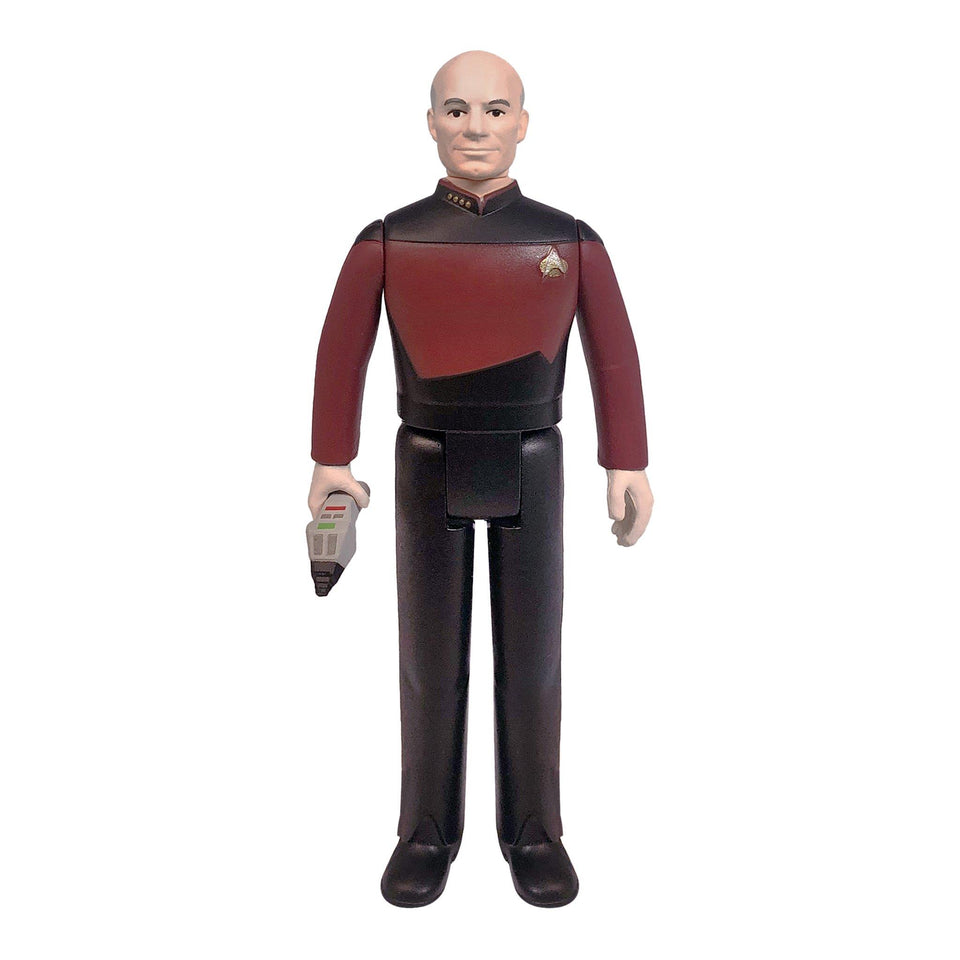 Star Trek The Next Generation Captain Picard TNG Patrick Stewart ReAction Figure Super7