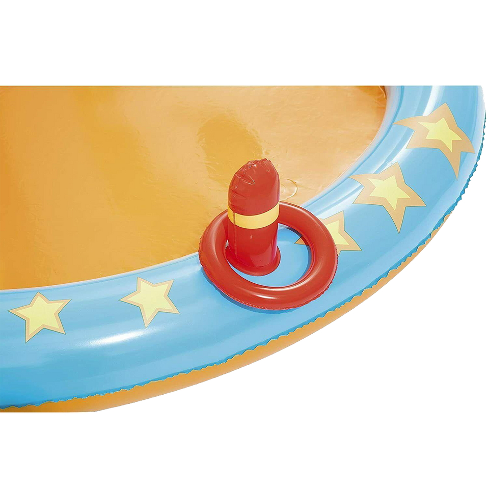 Kids Inflatable Pool Lil Champ Play Center Slide Sprinkler Outdoor Fun