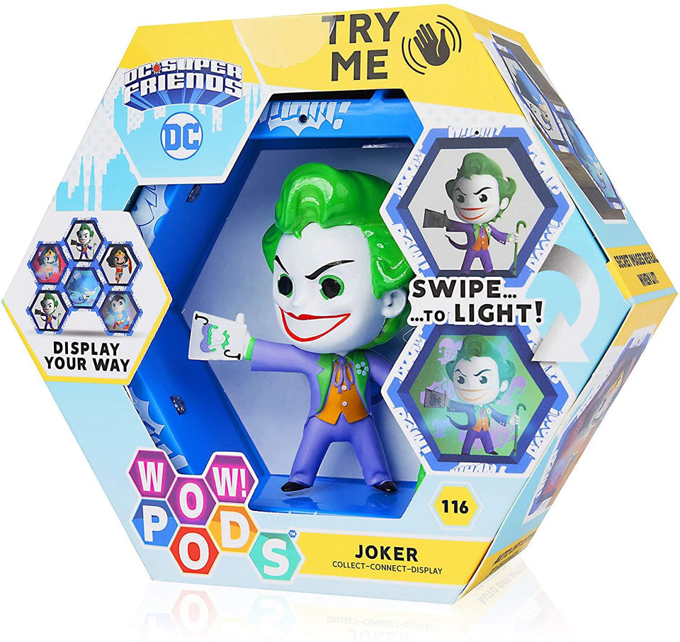 WOW Pods DC Universe The Joker Swipe Light-Up Connect Figure Superhero Collectible