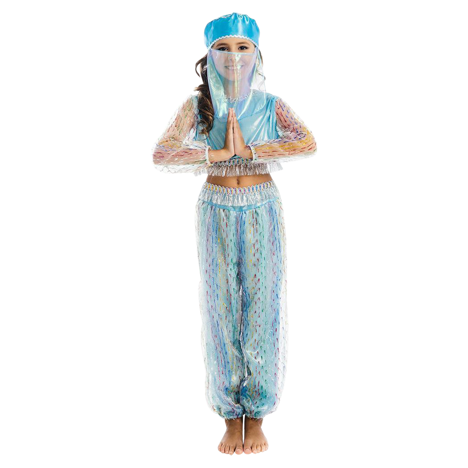 Magical Harem Jasmine Princess Girls Blue Costume