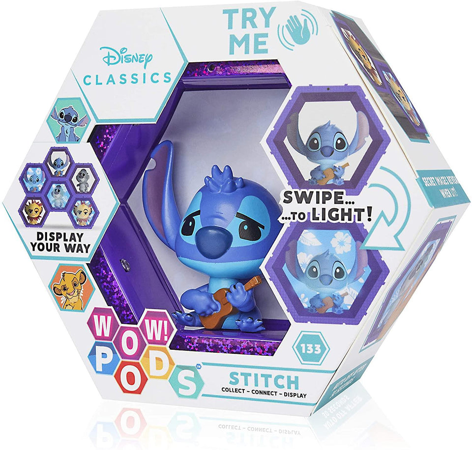 WOW Pods Disney Stitch Swipe to Light Connect Figure Collectible