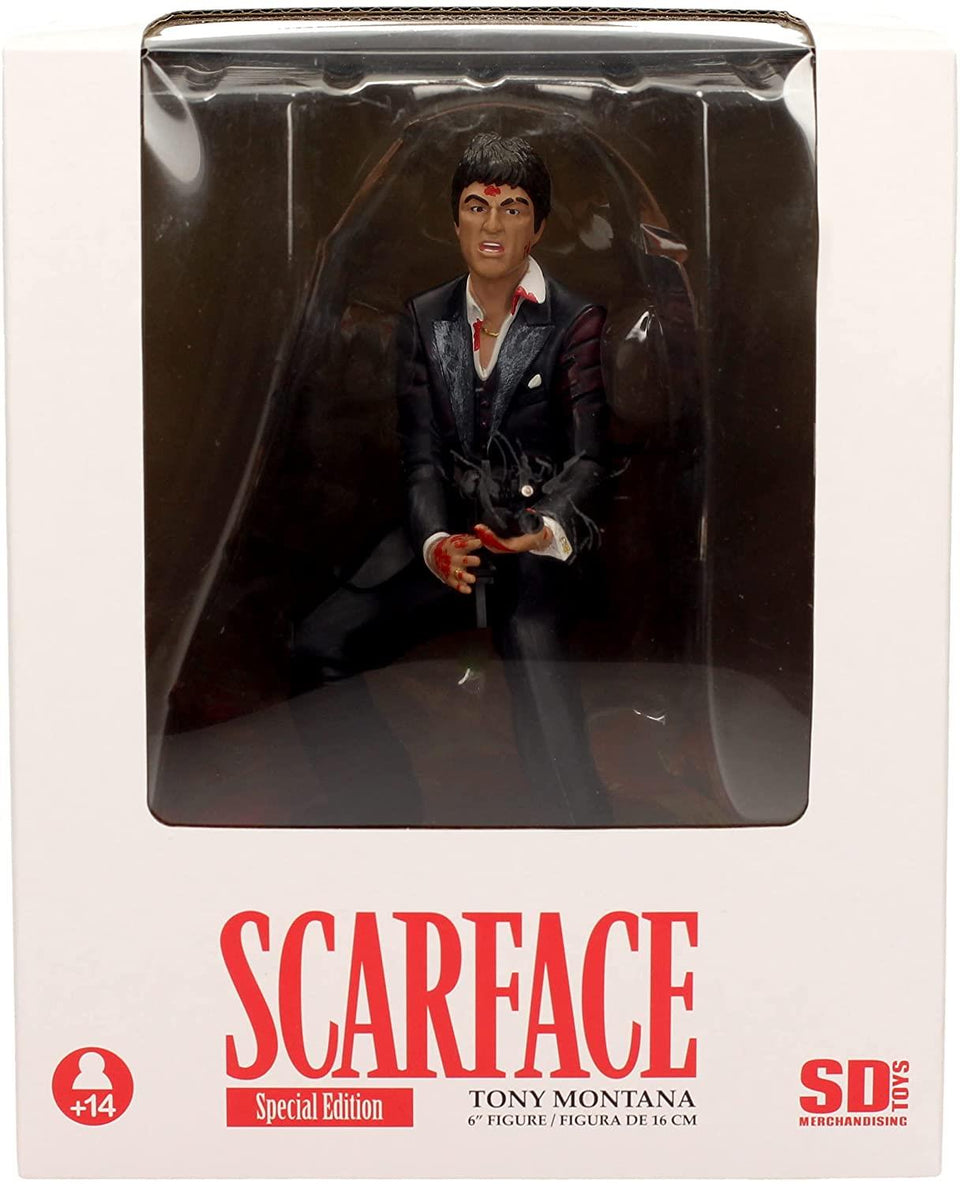 Scarface Say Hello To My Little Friend Tony Montana Statue Figure Mighty Mojo