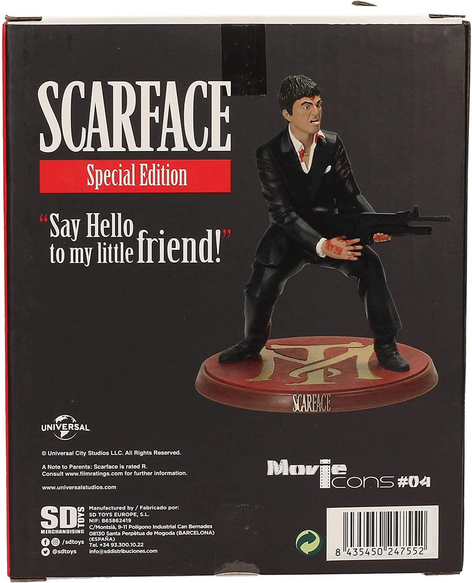 Scarface Say Hello To My Little Friend Tony Montana Statue Figure Mighty Mojo