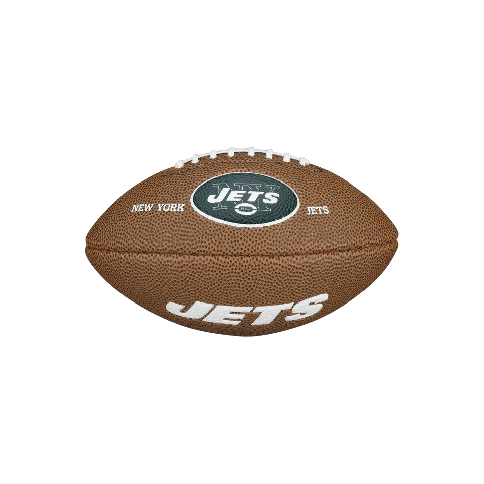 Wilson New York Jets Mini Football NYJ NFL Team Logo Soft Series Rubber Ball Sport WTF1533IDNJ