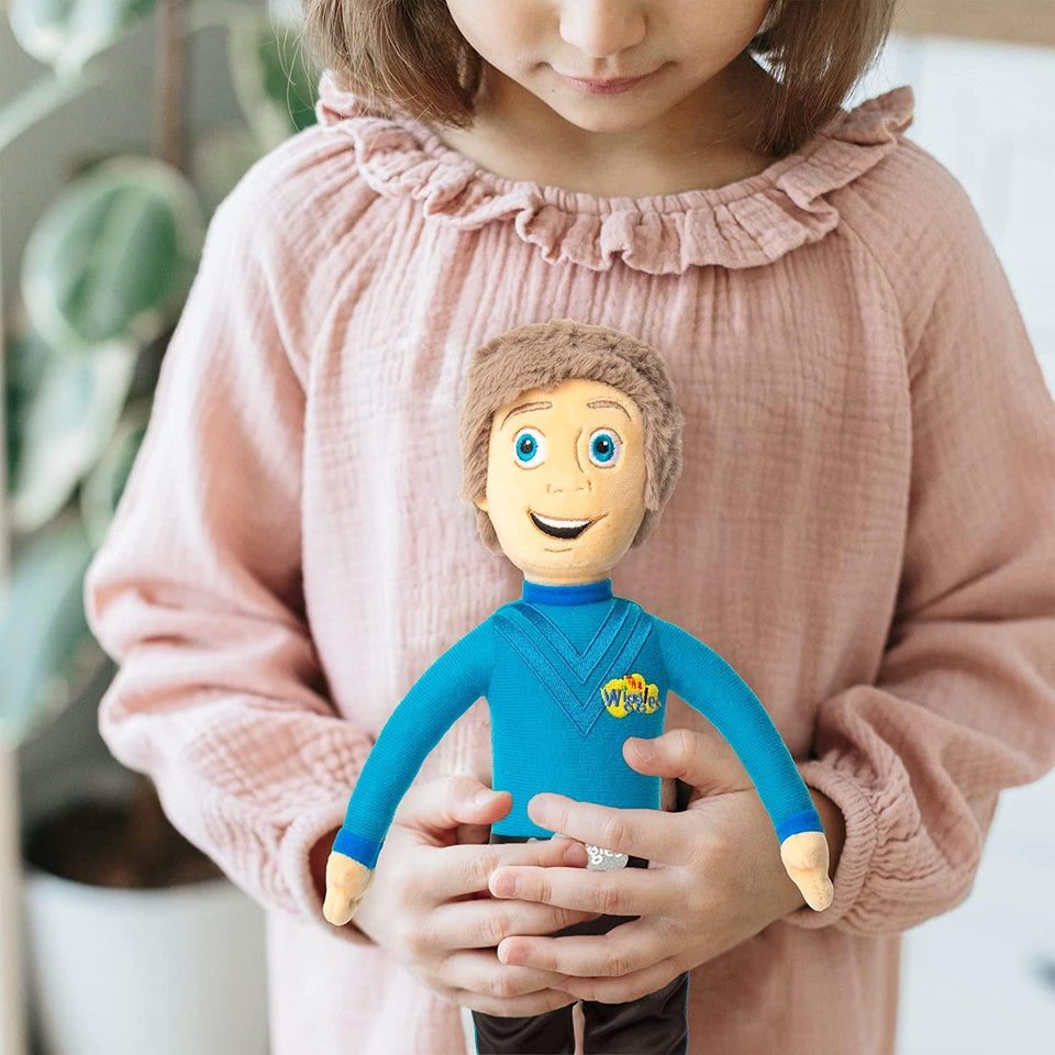 The Wiggles Blue Wiggle Anthony Field 14" Plush Doll Childrens Musical Group Mighty Mojo