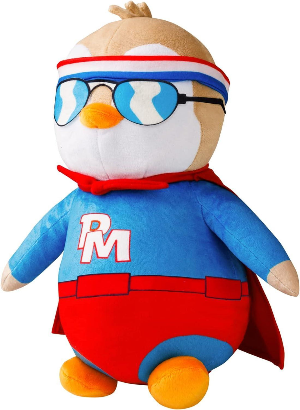 Pudgy Man Penguins Plushie Cape Pilot Sunglasses Superhero Suit Huggable