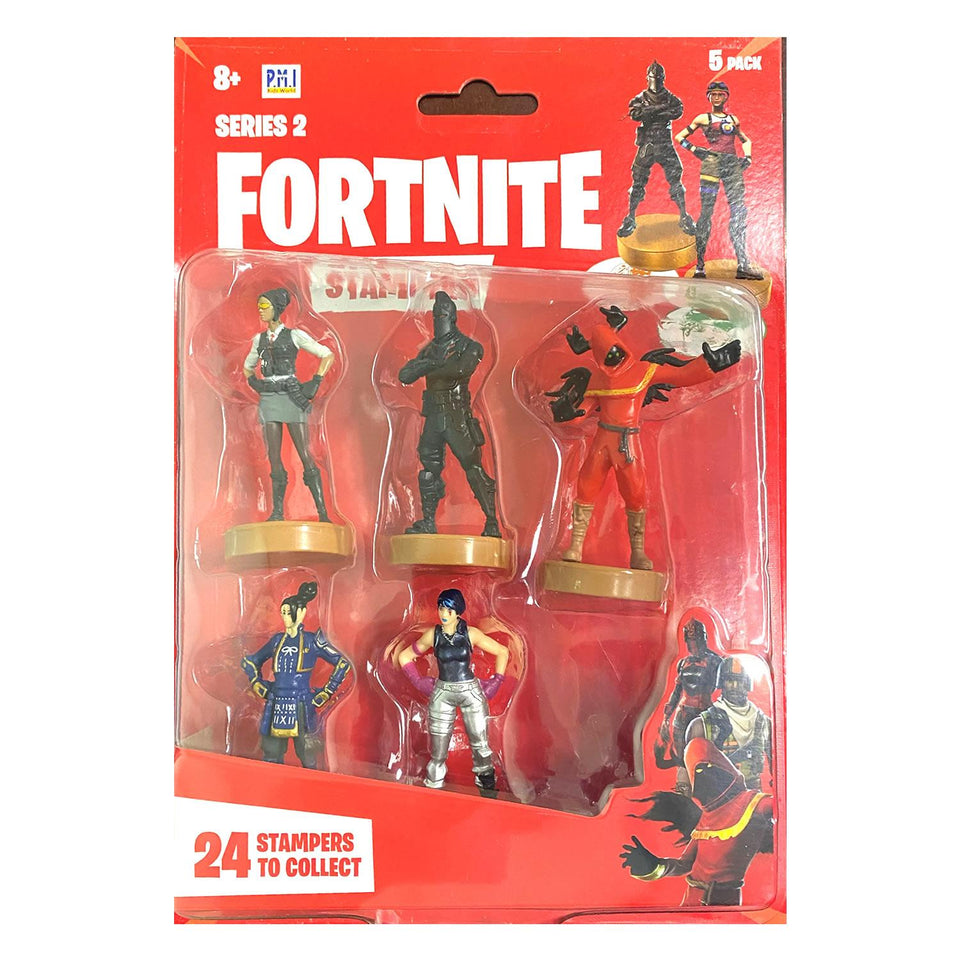 Fortnite Battle Royale Stampers 5pk Cake Toppers Series 2 Character Figures PMI International