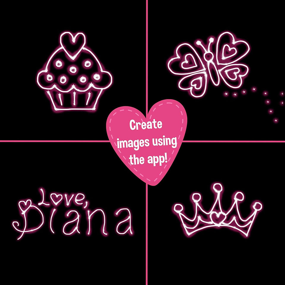 Love Diana Hairbrush Light Painting Wand with Sound Kids YouTube Show WOW! Stuff