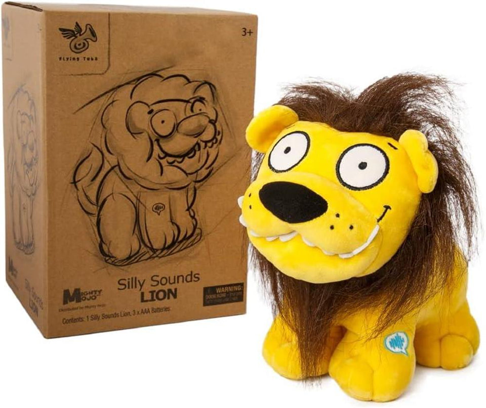 Silly Sounds Lion Plush 10" Roars Farts Burps Sound Talking Animal Stuffed Mighty Mojo