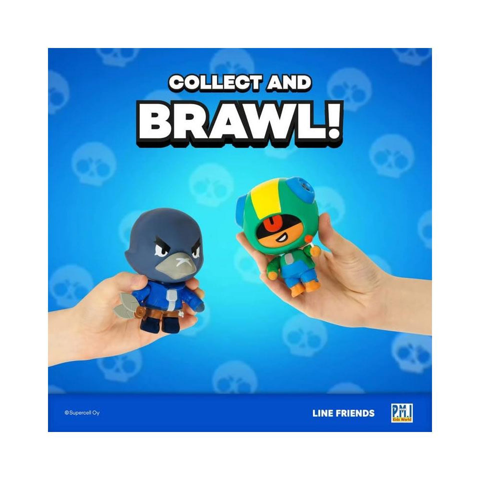 Brawl Stars Leon & Crow Legendary Daggers Fighters Brawler Figure Set PMI International