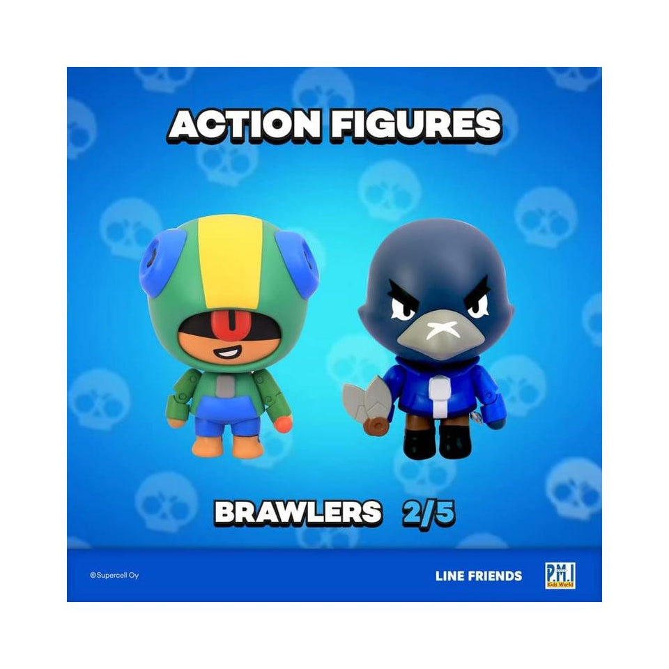 Brawl Stars Leon & Crow Legendary Daggers Fighters Brawler Figure Set PMI International