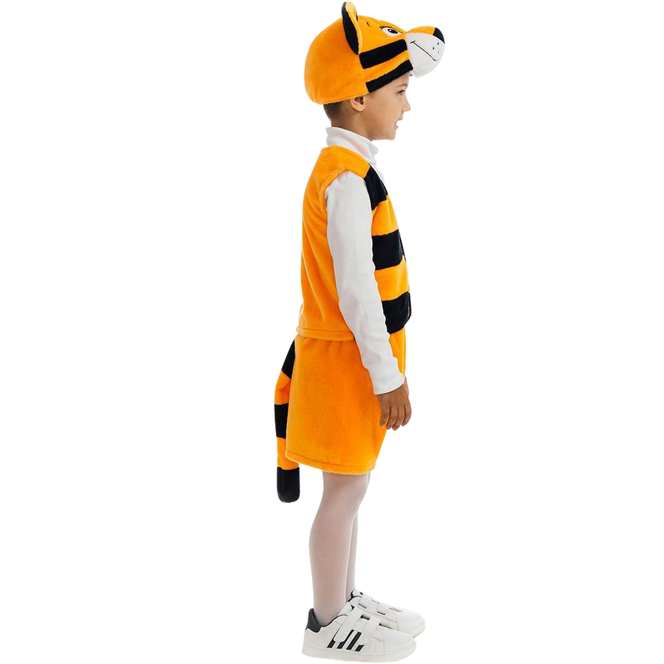Bengal Tiger Animal Boys Plush Costume Dress-Up Play Kids - X-Small
