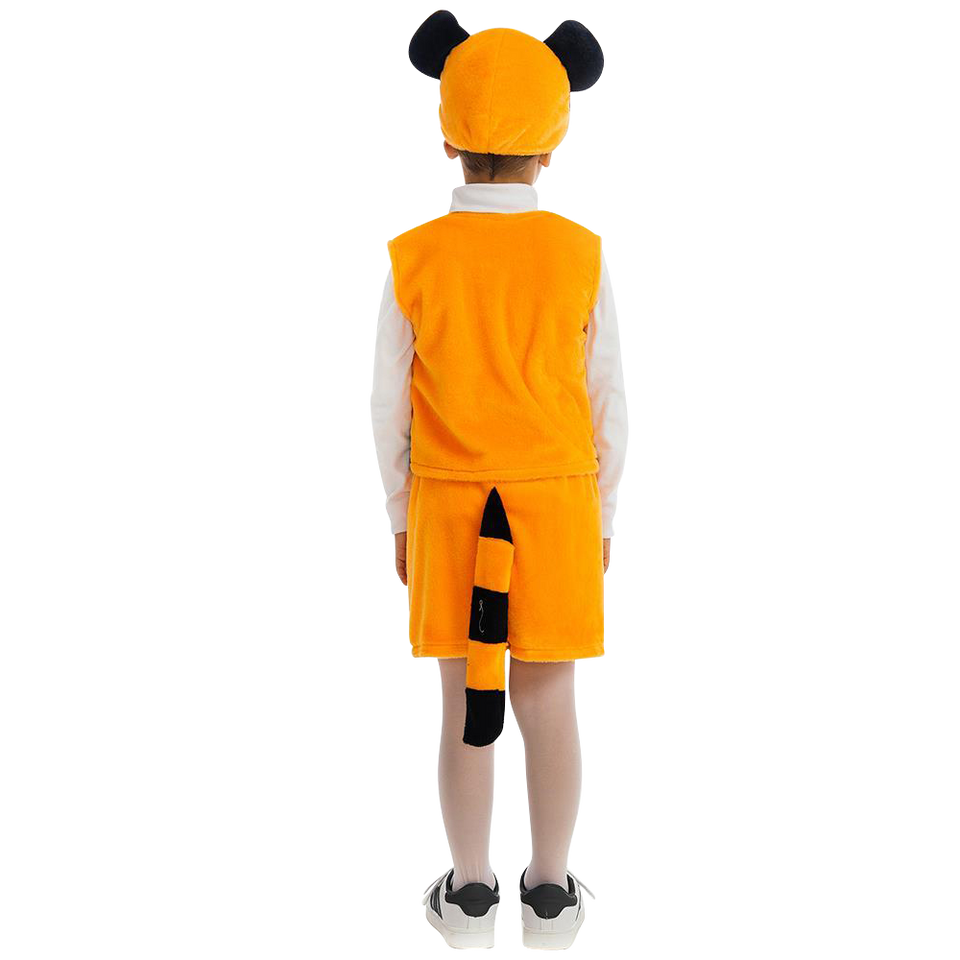 Bengal Tiger Animal Boys Plush Costume Dress-Up Play Kids - X-Small