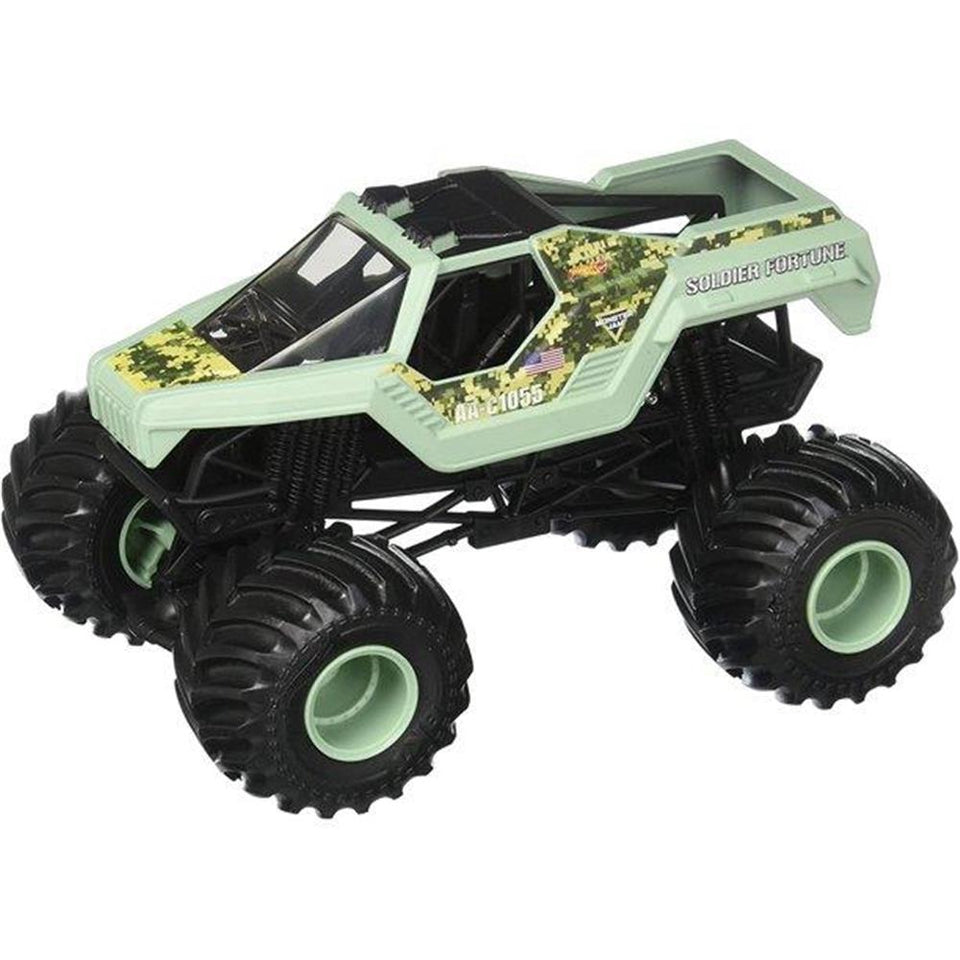 Hot Wheels Monster Jam Soldier Fortune Truck Die-Cast Body Camo Vehicle Mattel