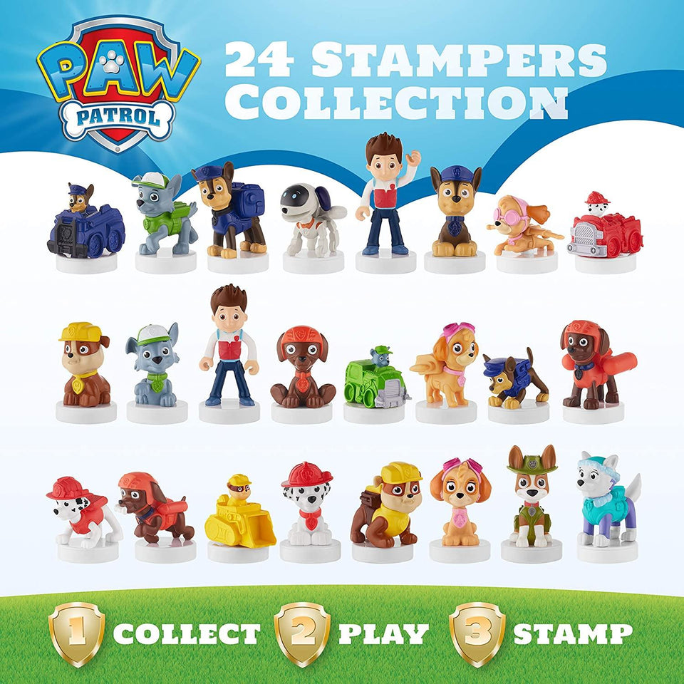 PAW Patrol Stampers 5pk Robo-Dog Everest Marshall Firetruck Ryder Figures PMI International