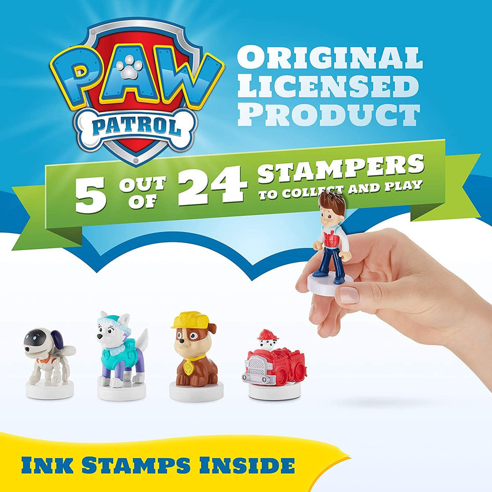 PAW Patrol Stampers 5pk Robo-Dog Everest Marshall Firetruck Ryder Figures PMI International