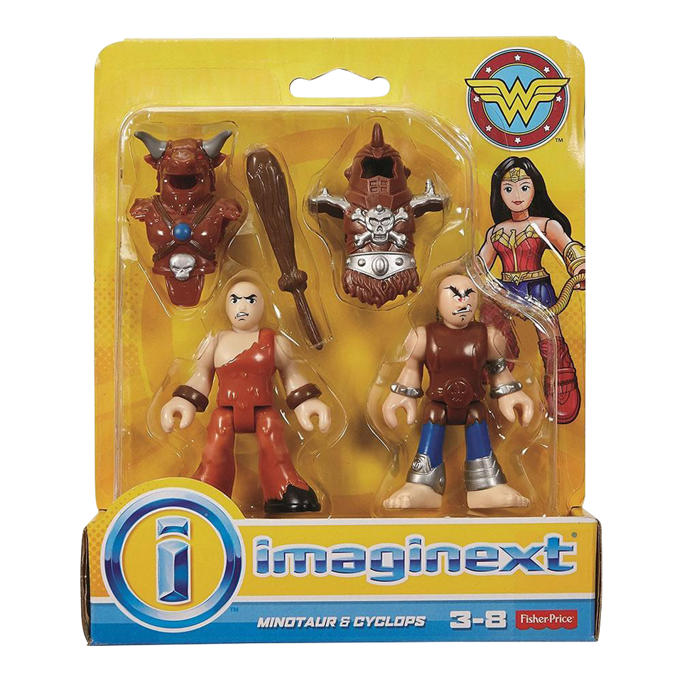 Imaginext Wonder Woman Minotaur & Cyclops Action Figures