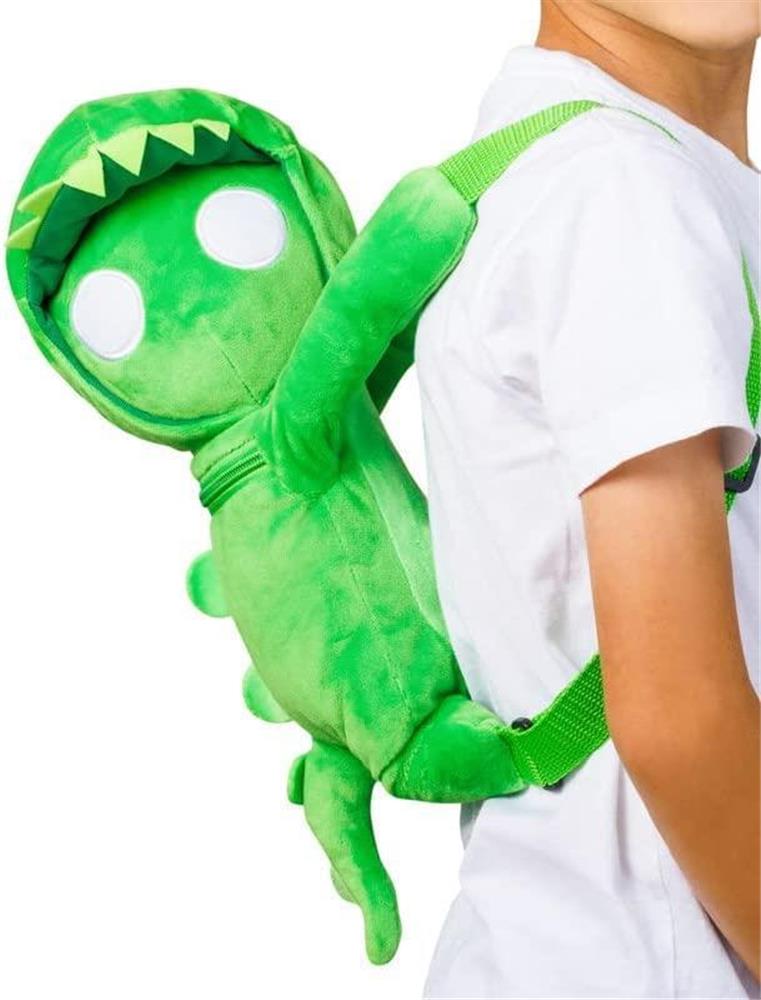 Gang Beasts Green Dragon Green Plush Backpack School Bag Video Game Character PMI International