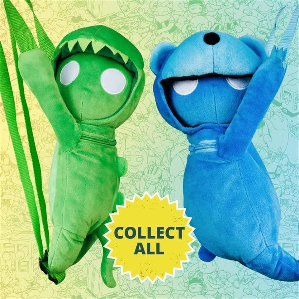 Gang Beasts Green Dragon Green Plush Backpack School Bag Video Game Character PMI International