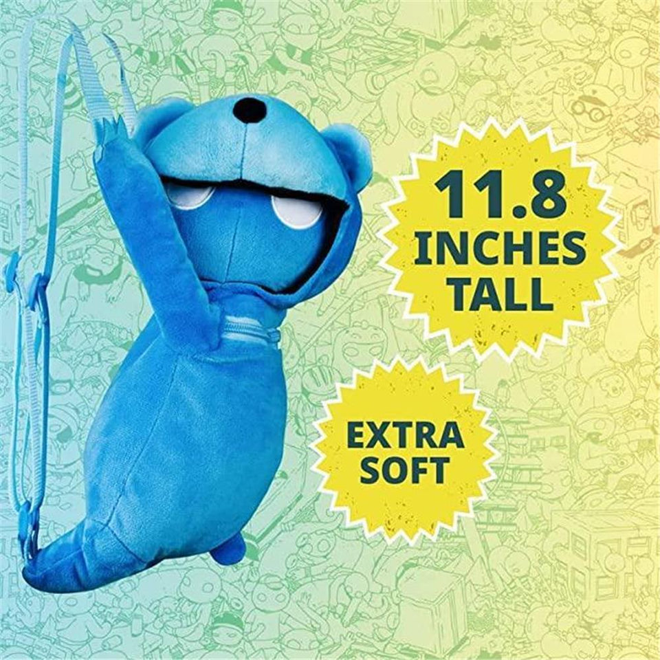 Gang Beasts Blue Bear Plush Backpack School Bag Video Game Character PMI International