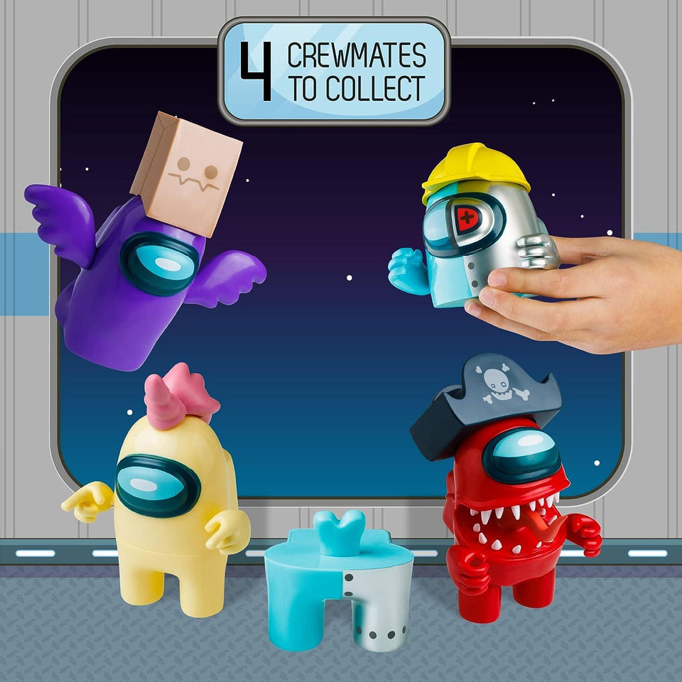 Among Us Right Hand Man Cyan Hard Hat Crewmate Figure Detachable Accessories PMI International
