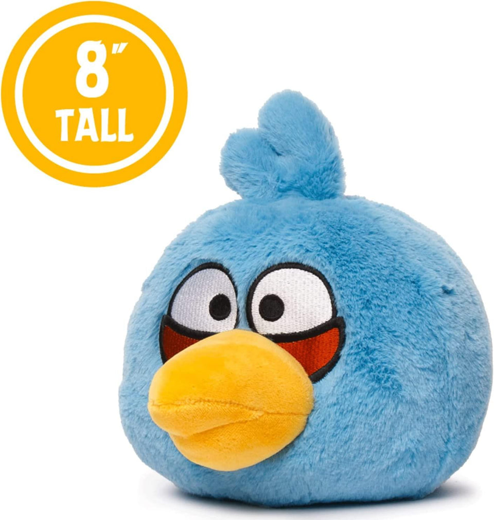 Angry Birds The Blues Jay Plush 8" Soft Doll Game Blue Bird Character Mighty Mojo