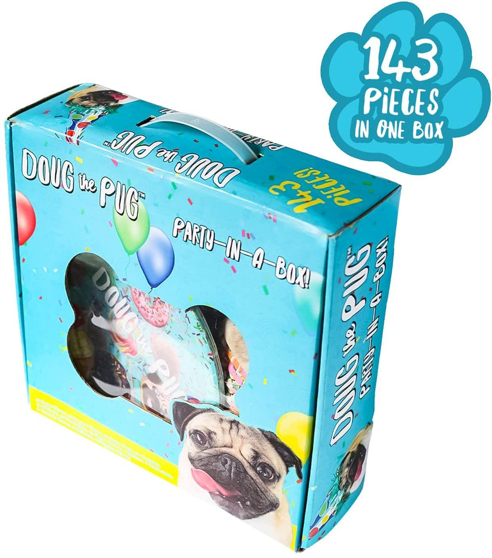 Doug The Pug Party in A Box Kit Instagram Famous Pup Birthday Celebration Mighty Mojo