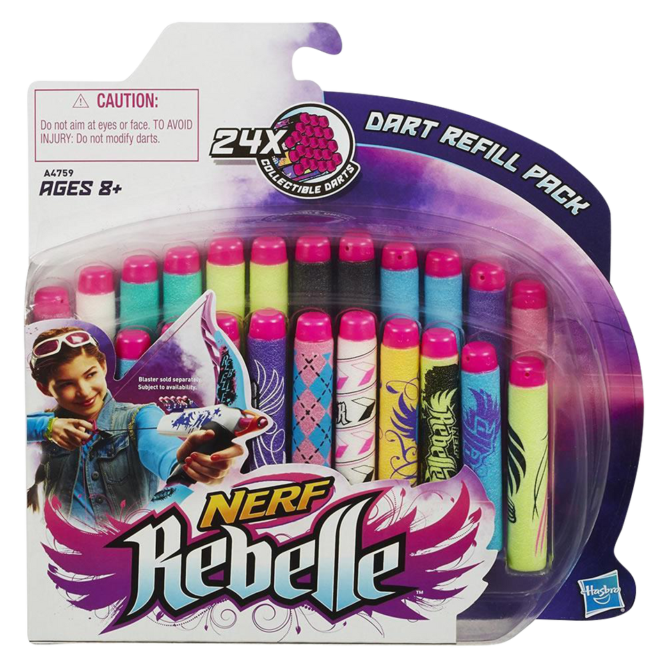 Nerf Rebelle Secrets & Spies Dart Refill for Blasters (24 Pack)