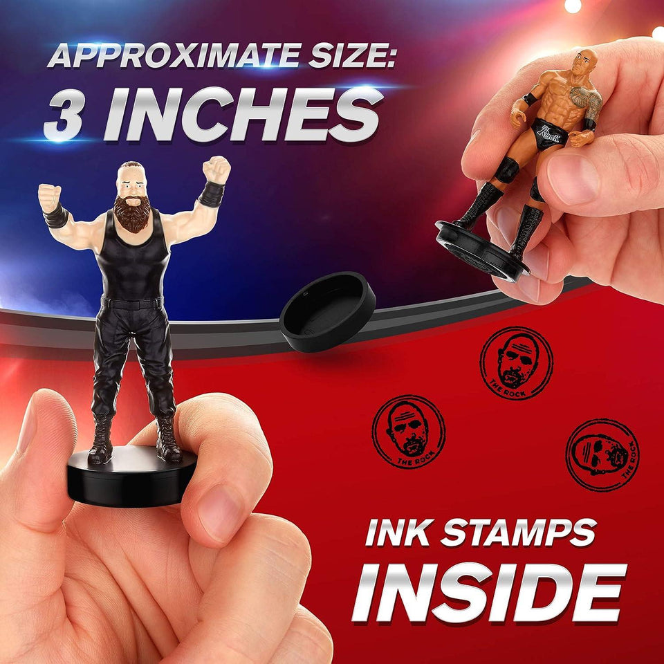 WWE Wrestler Superstar Stampers 5pk Kids Party Decor Character Figures Set PMI International