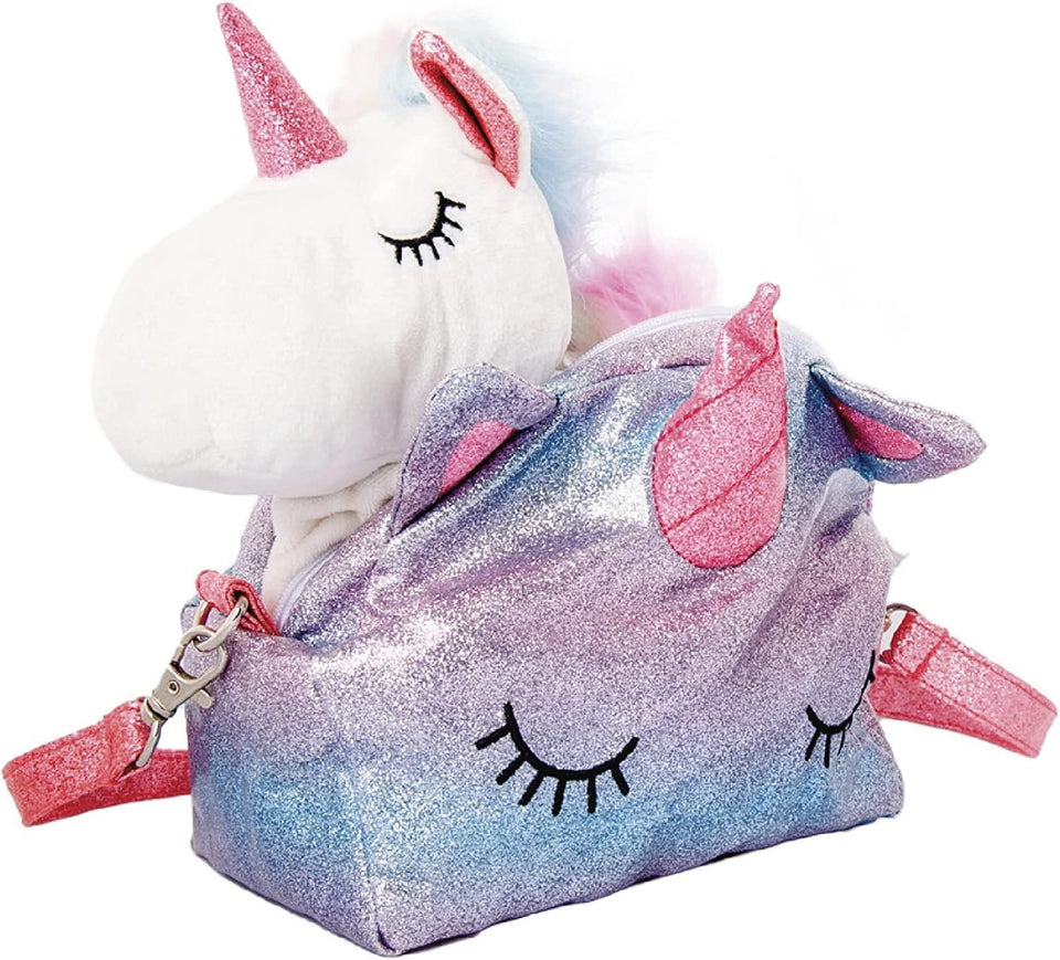 Reversible Unicorn Purse Pops Plush Toy Girls Interactive Accessory Mighty Mojo