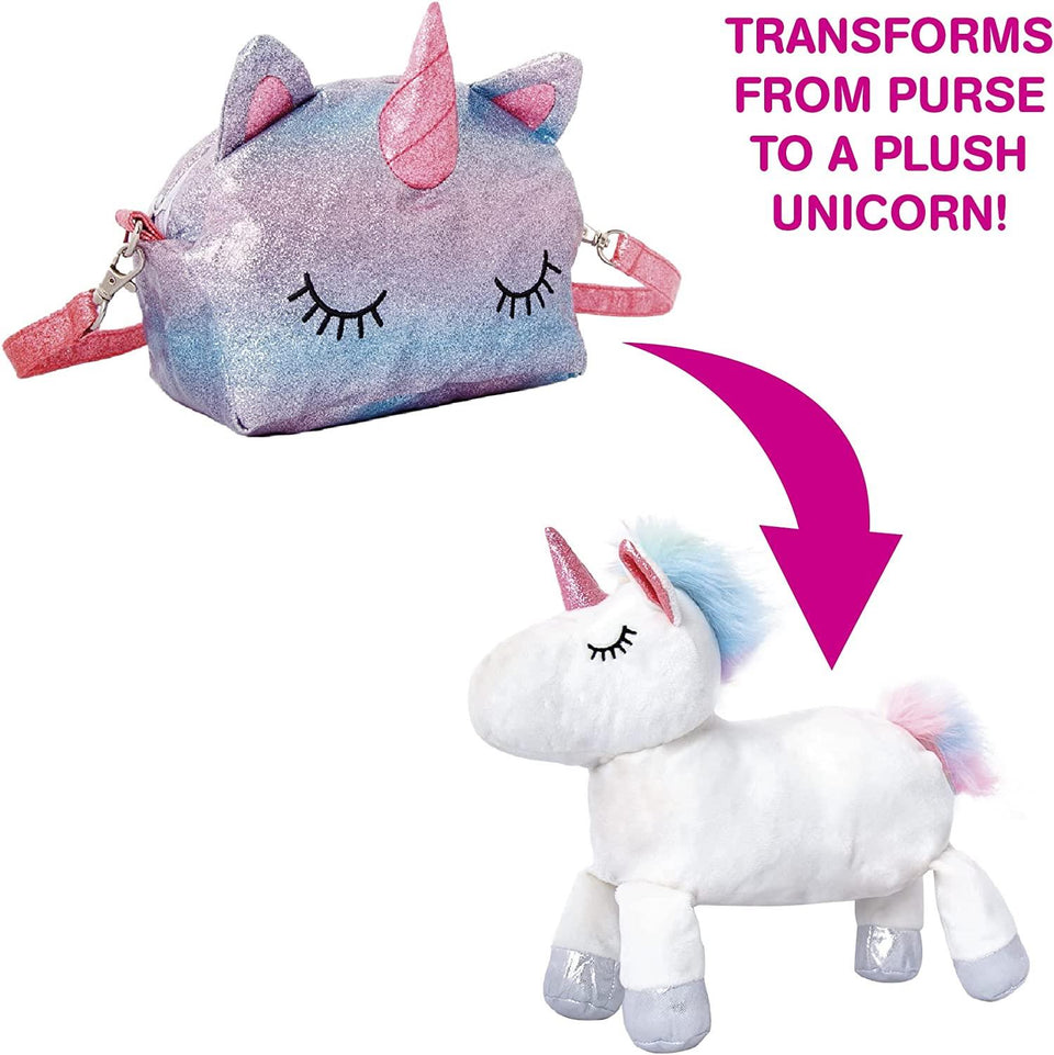 Reversible Unicorn Purse Pops Plush Toy Girls Interactive Accessory Mighty Mojo