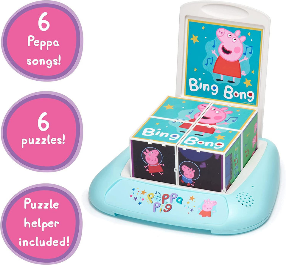 Peppa Pig Musical Clever Building Blocks Pre-School Learning Toy Educational Interactive WOW! Stuff