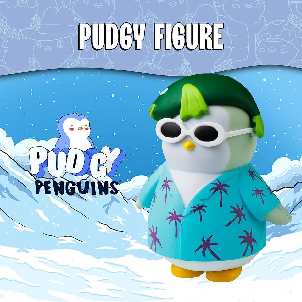 Pudgy Penguins Beach Vacation Dude Adopt Forever Friend Customize Outfits Digital NFT Figure
