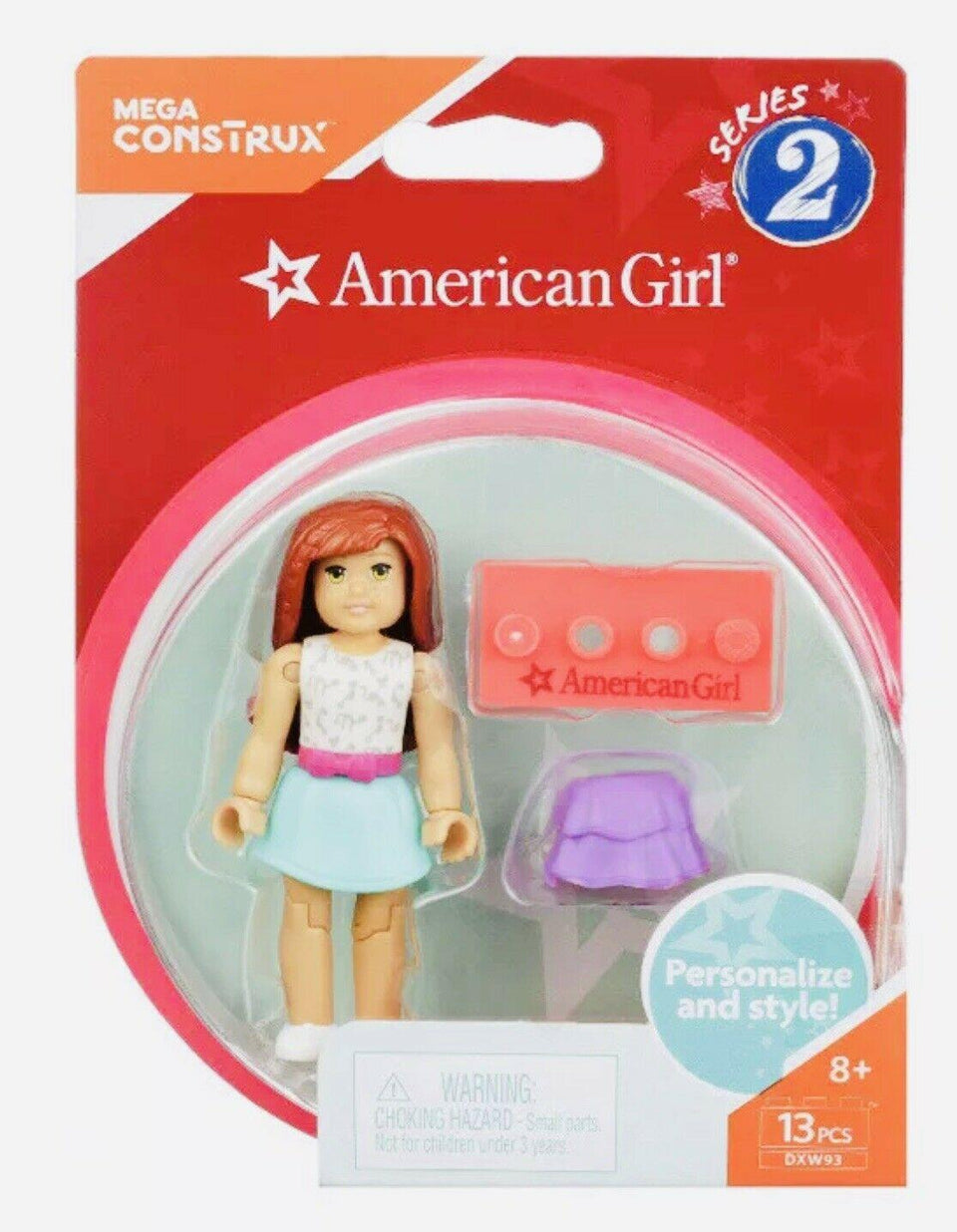 Mega Construx American Girl Kitty Print Skirt Series 2 Mini Figure DXW93