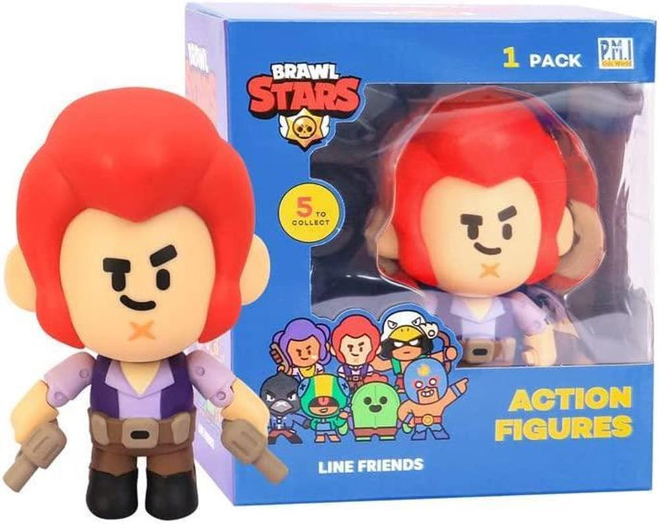 Brawl Stars Colt Cowboy with Pistols Tough Guy Brawler Action Figure PMI International