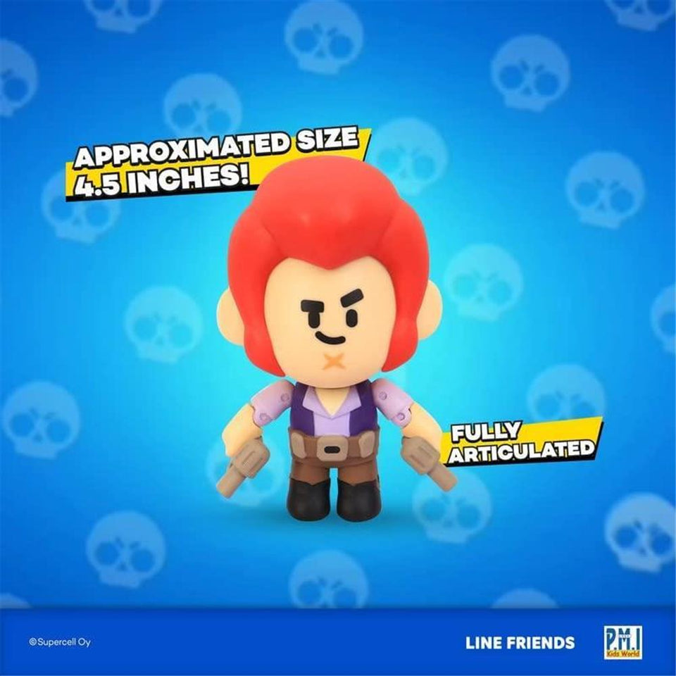 Brawl Stars Colt Cowboy with Pistols Tough Guy Brawler Action Figure PMI International