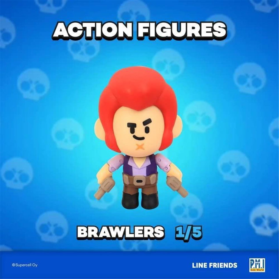 Brawl Stars Colt Cowboy with Pistols Tough Guy Brawler Action Figure PMI International
