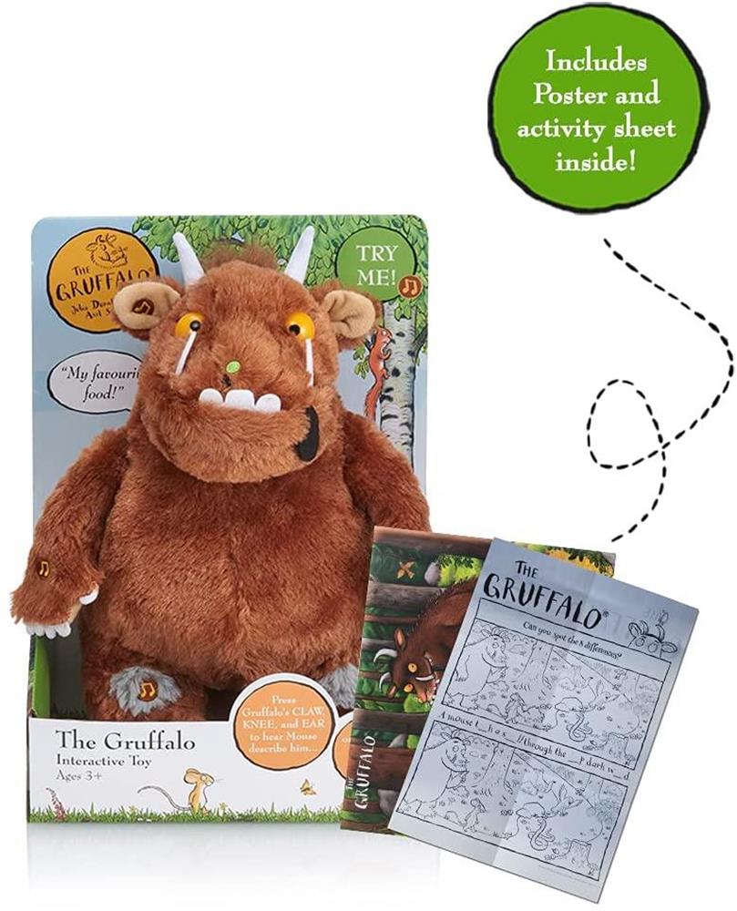 The Gruffalo Interactive Plush Talking 12" Official Julia Donaldson Soft Toy WOW! Stuff
