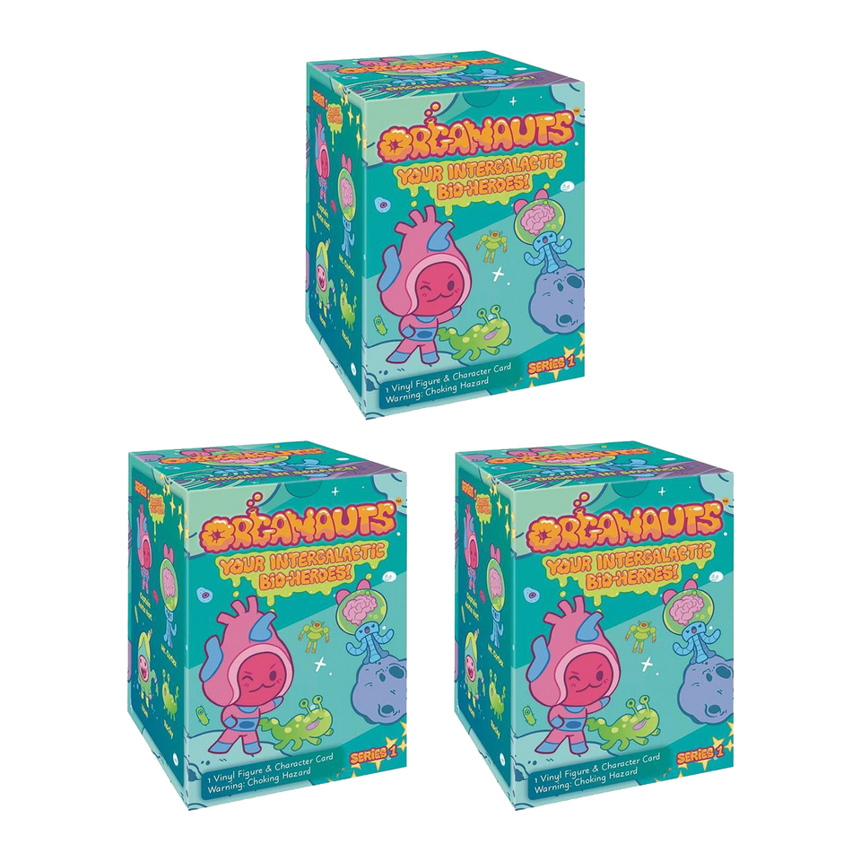 Organauts Figures 3-Pack Series 1 Blind Boxes Bio Heroes