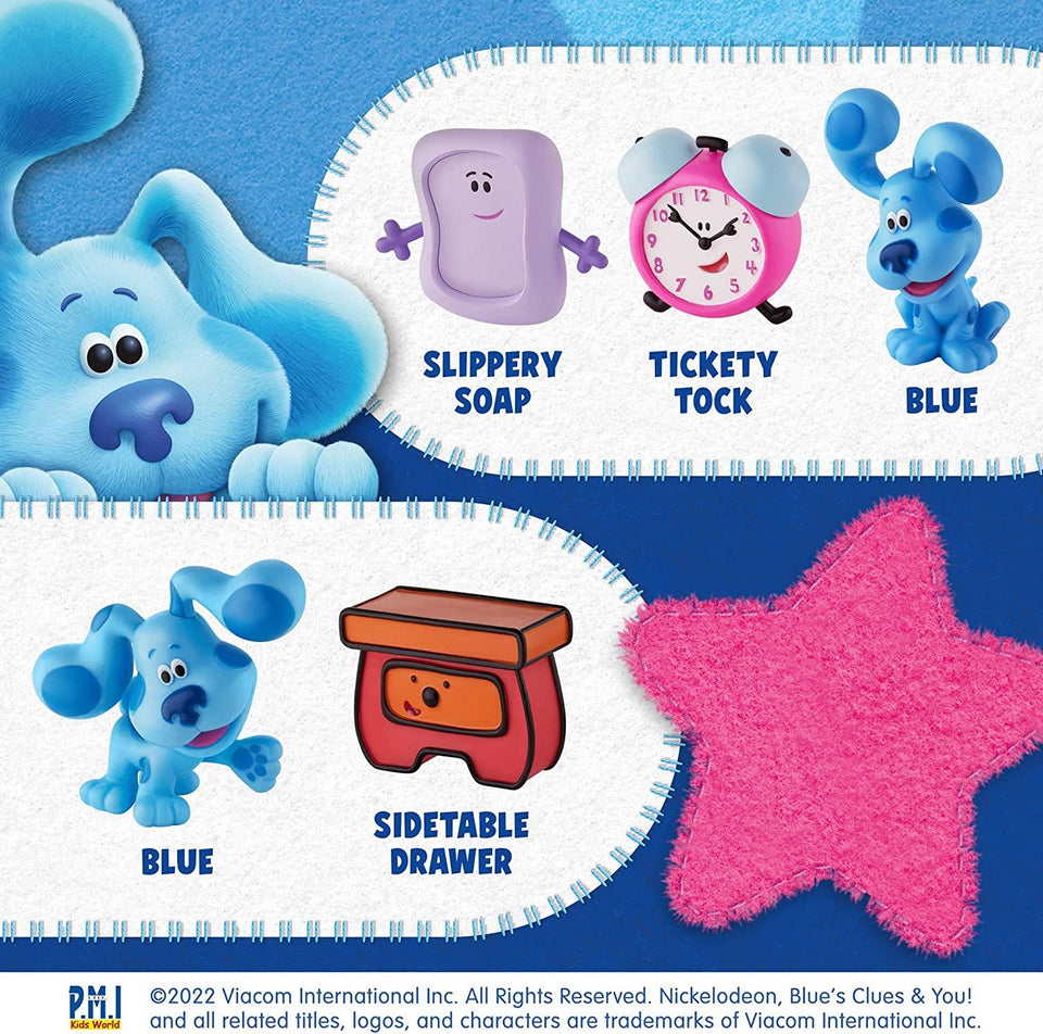 Blues Clues Pencil Toppers 5pk Sidetable Slippery Soap Tickety Tock Clock Set PMI International