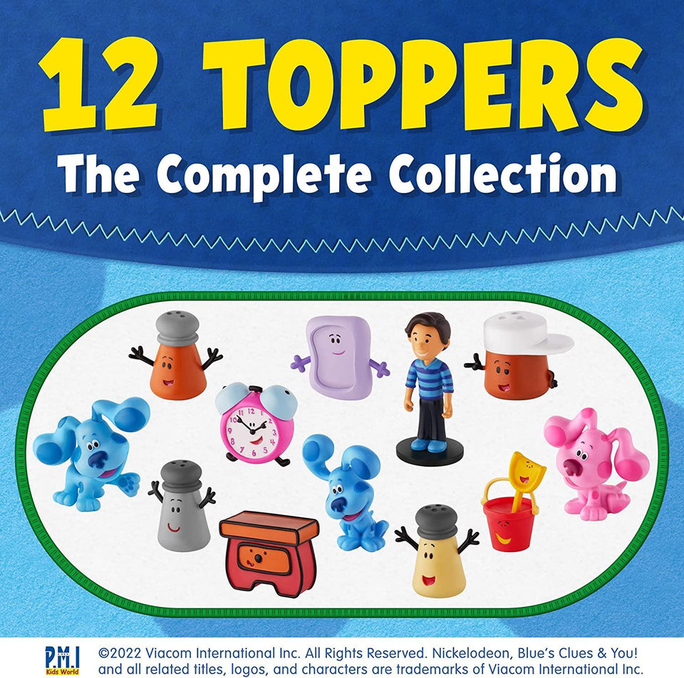 Blues Clues Pencil Toppers 5pk Sidetable Slippery Soap Tickety Tock Clock Set PMI International